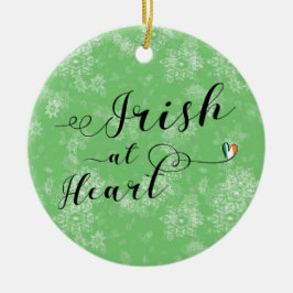 Irish at Heart, Julgran Ornament, Irland Julgransprydnad Keramik