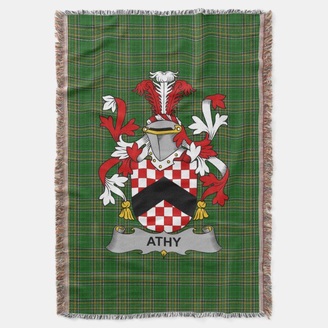 Irish Athy Jackar Arm Family Crest Ireland Filt (Framsidan Vertikal)