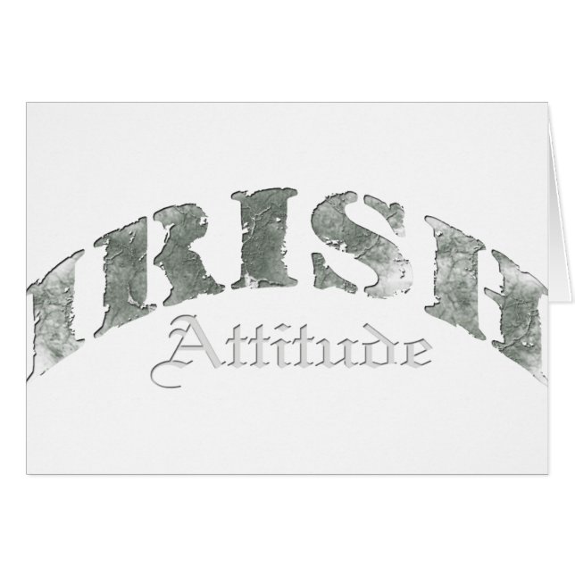 Irish Attitude Distress Hälsningskort (Framsidan Horizontal)