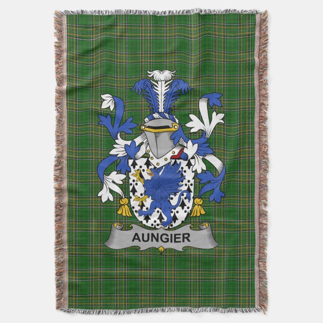Irish Aungier Jackar om Arm Family Crest Ireland Filt (Framsidan Vertikal)