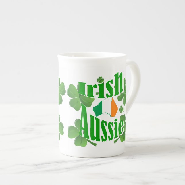 Irish aussie benporslin mugg (Framsida höger)
