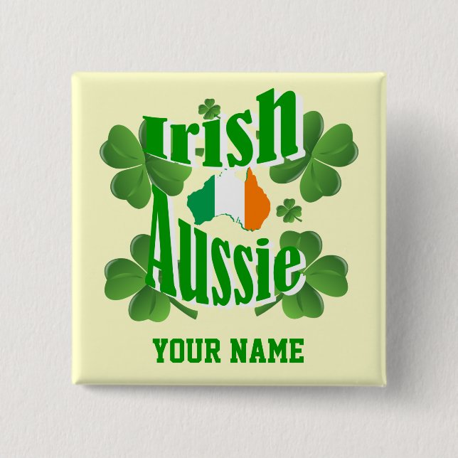 Irish Australian St patrick's day Knapp (Framsida)