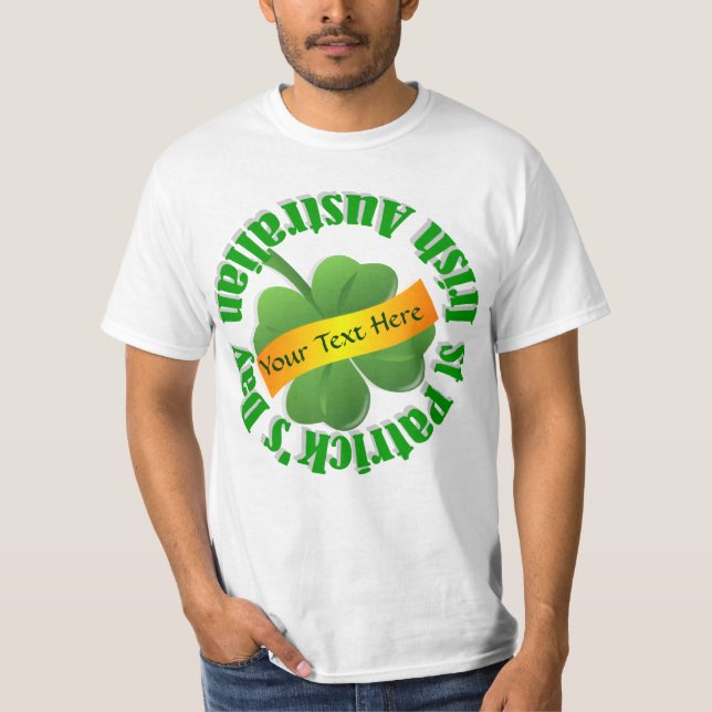 Irish Australian St patrick's day Tee Shirt (Framsida)