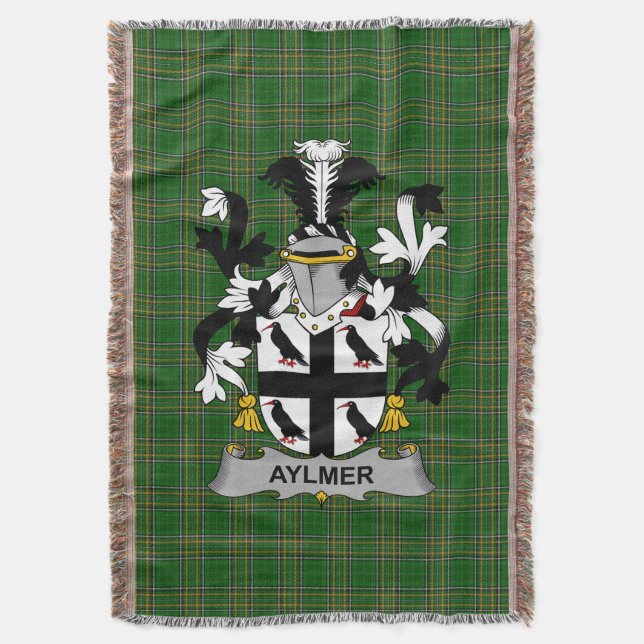 Irish Aylmer Jackar om Arm Family Crest Ireland Filt (Framsidan Vertikal)