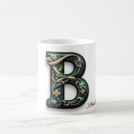 Irish B Monogram Mug Kaffemugg