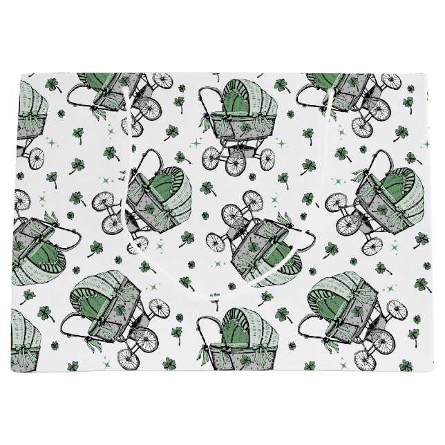 Irish Baby Carriage St patrick's day Baby Shower (Framsidan)