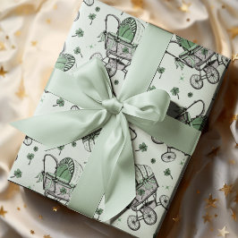 Irish Baby Carriage St patrick's day Baby Shower Presentpapper