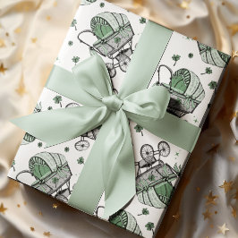 Irish Baby Carriage St patrick's day Baby Shower Presentpapper