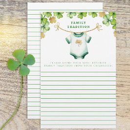 Irish Baby Shower Family Tradition Activity Lakan