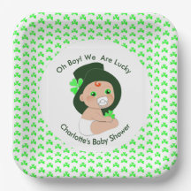 Irish Baby Shower Leprechaun Lucky Shamrock