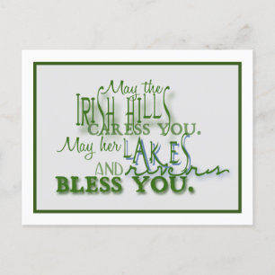 Irish Backe Blating Vykort