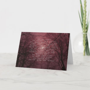 Irish Badb Pagan Sympathy Card Kort