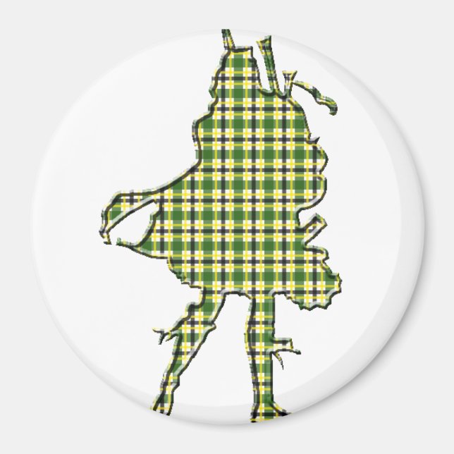 Irish Bagpiper Magnet (Framsidan)