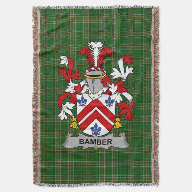 Irish Bamber Jackar om Arm Family Crest Ireland Filt (Framsidan Vertikal)