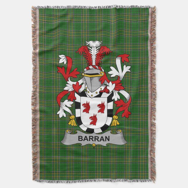 Irish Barran Jackar om Arm Family Crest Ireland Filt (Framsidan Vertikal)