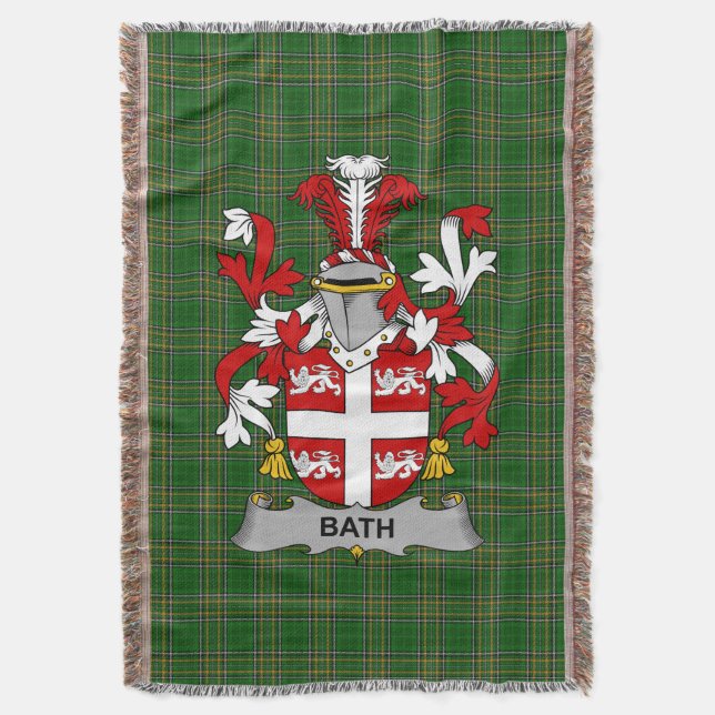 Irish Bath Jackar om Arm Family Crest Ireland Filt (Framsidan Vertikal)