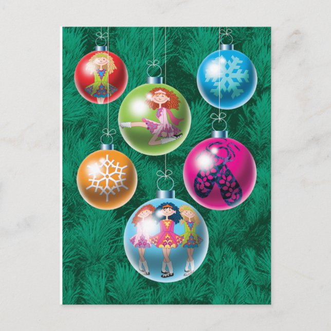 Irish Baubles-julkort Helg Vykort (Framsida)