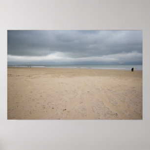 Irish Beach på stormdagen Poster