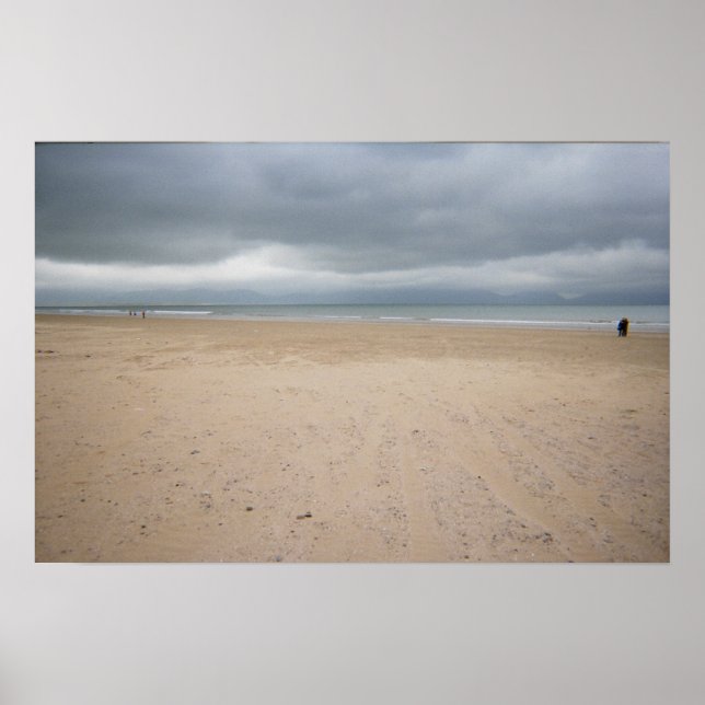 Irish Beach på stormdagen Poster (Framsidan)