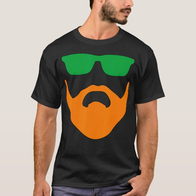 Irish Beard Ireland St Pattys Ginger Rödhårig Celt T Shirt (Framsida)