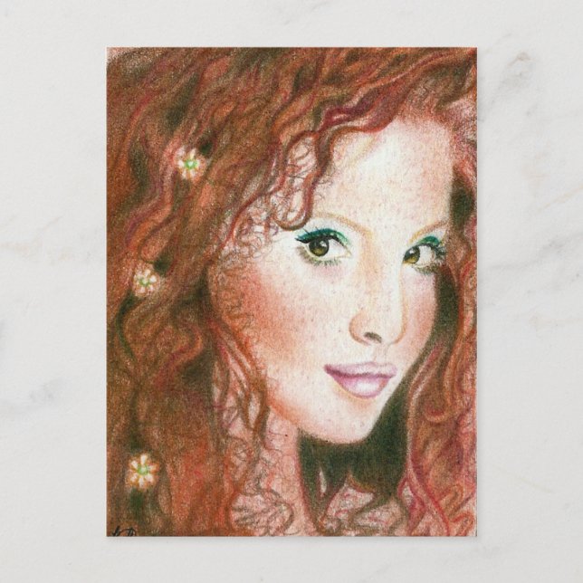 Irish Beauty Postcard Vykort (Framsida)