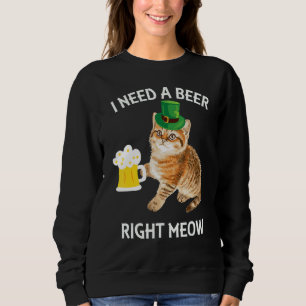 Irish Beer Cat T St patricks day Drinking Shirt