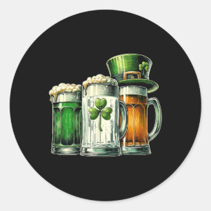 Irish Beer Ireland Flagga St patricks day Runt Klistermärke