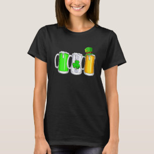 Irish Beer Ireland Flagga St Pattys Day Manar Wome T Shirt