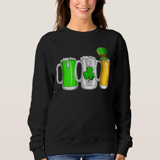 Irish Beer Ireland Flagga St Pattys Day Manar Wome T Shirt (Framsida)