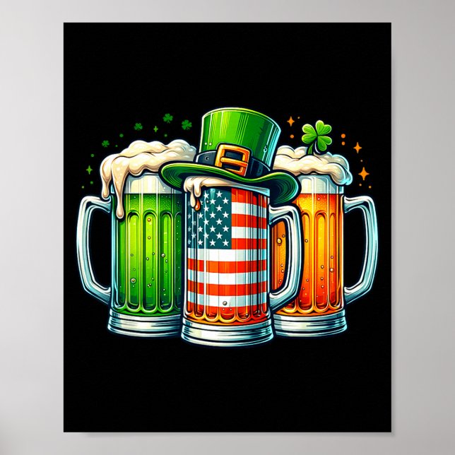 Irish Beer Ireland St Patricks Day Drinking Party  Poster (Framsidan)
