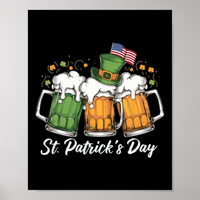 Irish Beer Ireland St patricks day Drinking Party Poster (Framsidan)