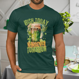 Irish Beer Klöver Grunge Funny St Patrick Day Mana T Shirt