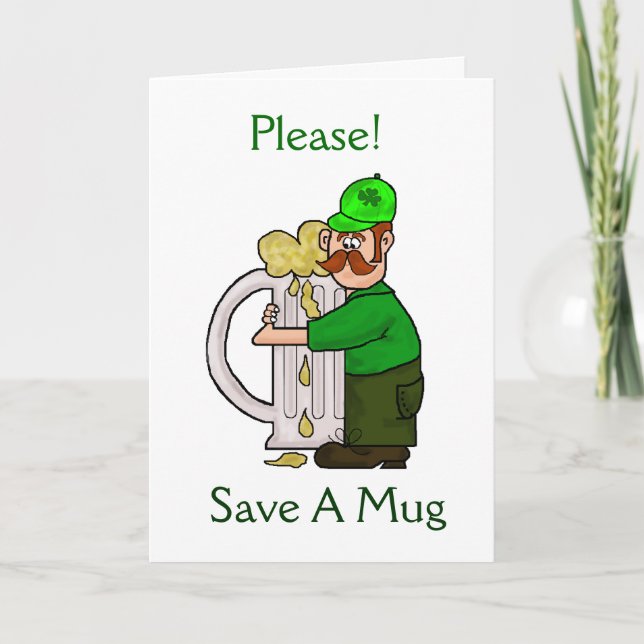 Irish Beer Kramare St. Patrick's Day Greeting Card Kort (Framsida)