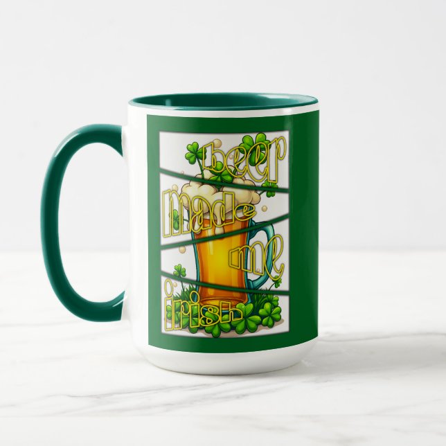 Irish Beer Mug St Patrick’s Day Shirt – caneca Mugg (Vänster)