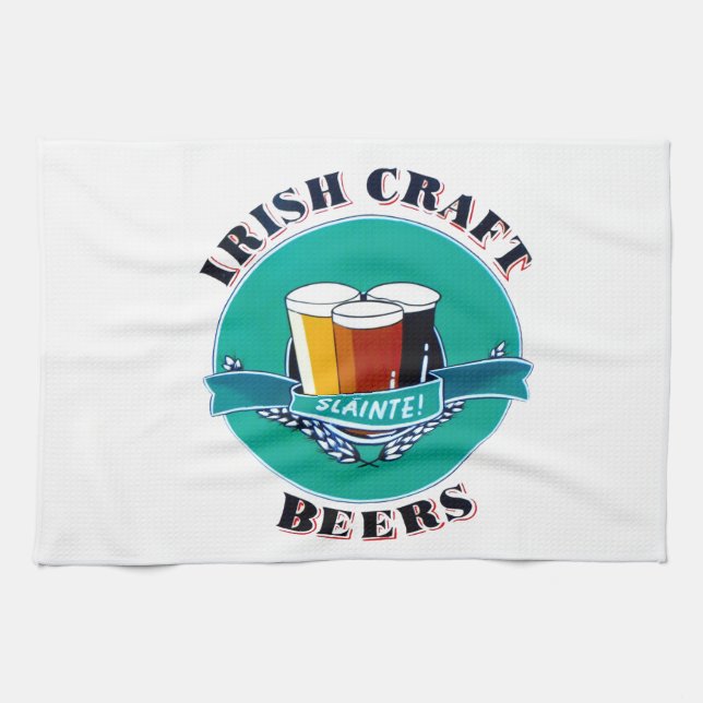 Irish Beer Towel Kökshandduk (Horisontell)