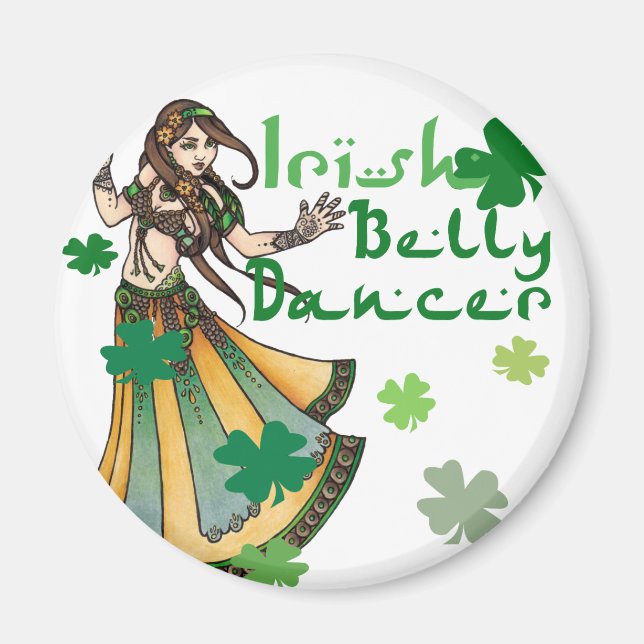 Irish Belly Dancer Magnet (Framsidan)