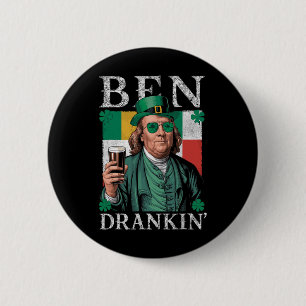 Irish Ben Drankin Beer - St Pattys Manar och Women Knapp