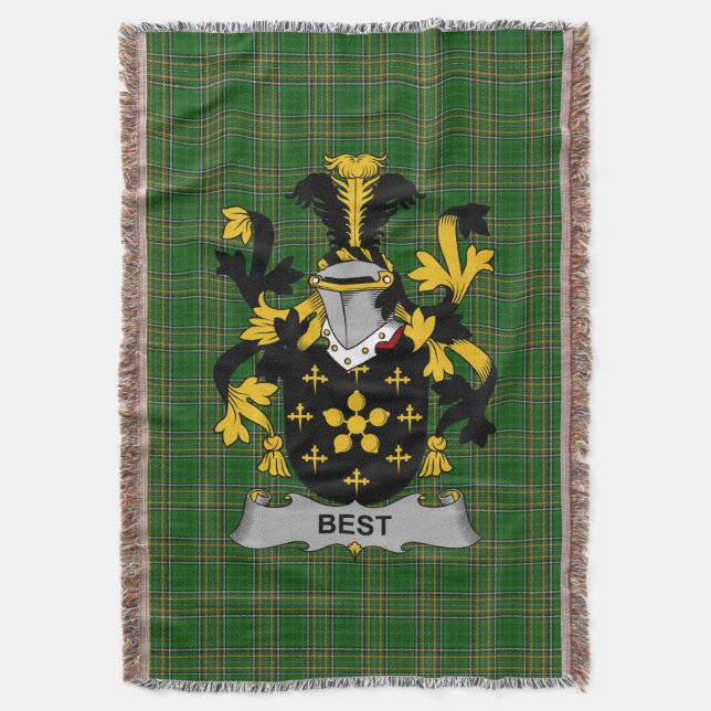 Irish Best Jacka of Arm Family Crest Ireland Filt (Framsidan Vertikal)