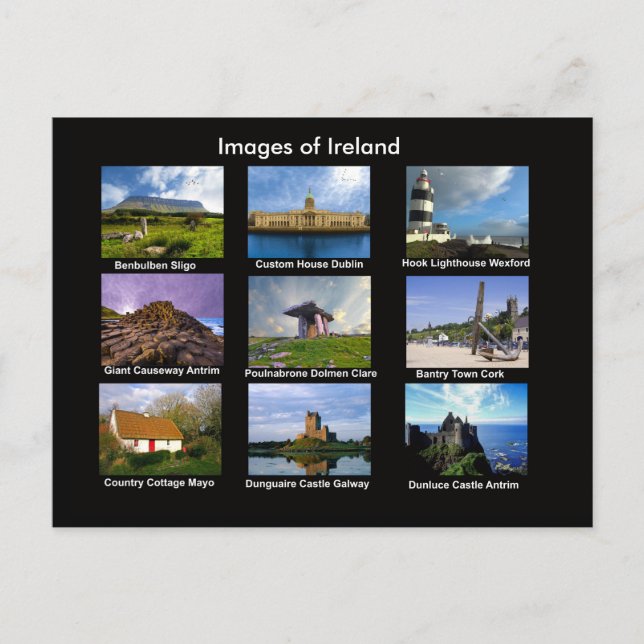 Irish Bilder for vycard Vykort (Framsida)