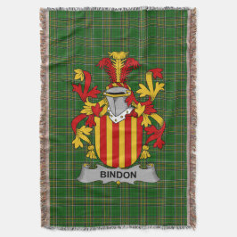 Irish Bindon Jackar av Arm Family Crest Ireland Filt