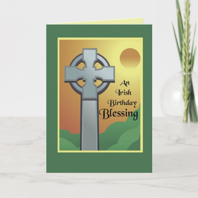 Irish Birthday Blating Kort (Framsida)