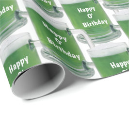 Irish Birthday Grönt Beer Presentpapper