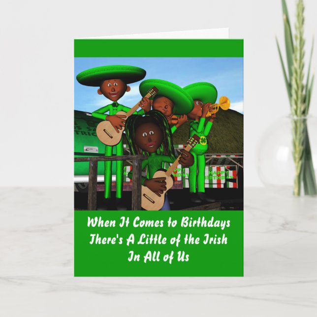 Irish Birthday Kort (Framsida)