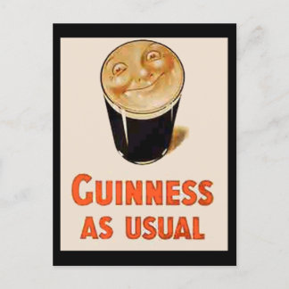 Irish Black Beer Vykort
