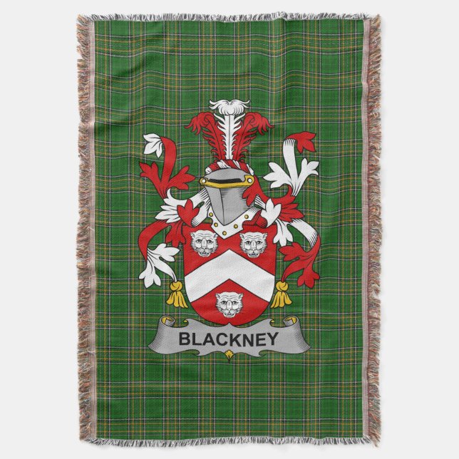 Irish Blackney Jackar om Arm Family Crest Ireland Filt (Framsidan Vertikal)