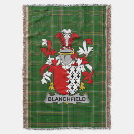 Irish Blanchfield Jackar av Arm Family Crest Irela Filt