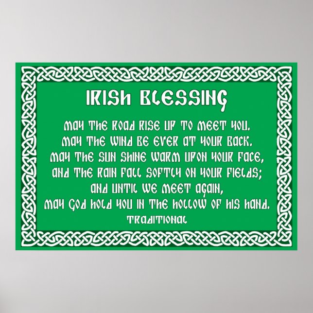 Irish Blating 1 in Celtic Knot Ram Poster (Framsidan)