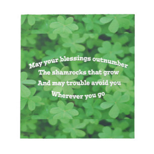 Irish Blating Anteckningsblock