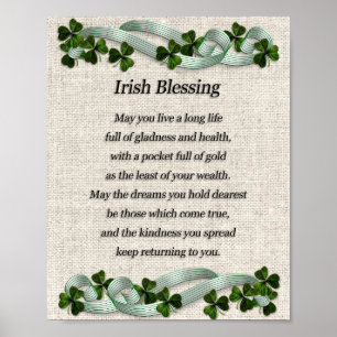 Irish Blating Art Foam Board Poster