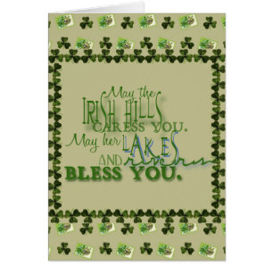 Irish Blating Card Hälsningskort
